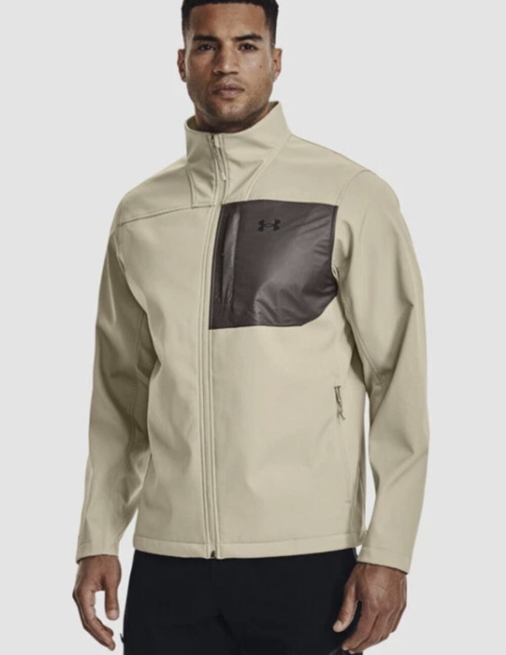 Under Armour Men's XL Khaki UA Storm ColdGear Infrared Shield 2.0 Jacket Q7-2